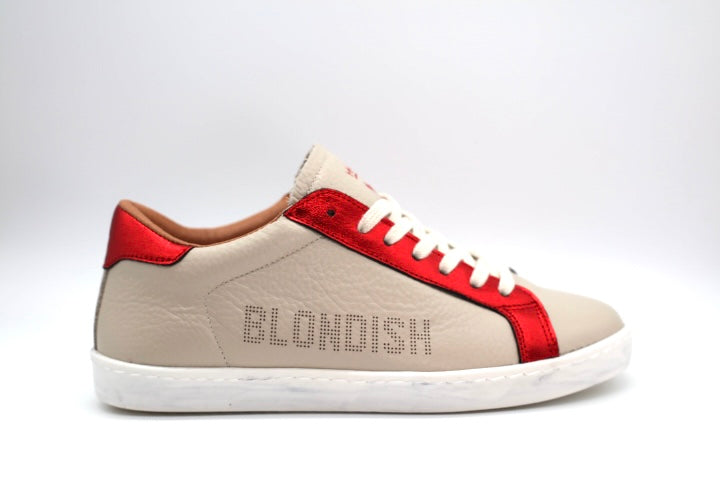Blondish Red Chromatic Pattern Sneakers for Men and Women