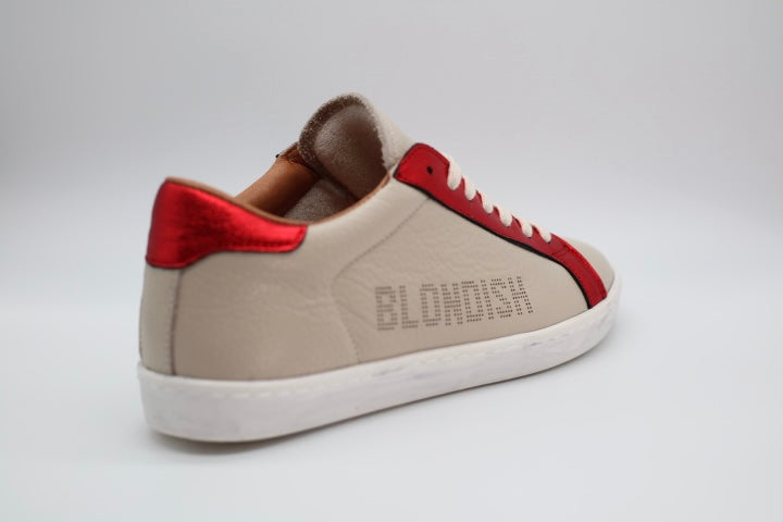 Blondish Red Chromatic Pattern Sneakers for Men and Women
