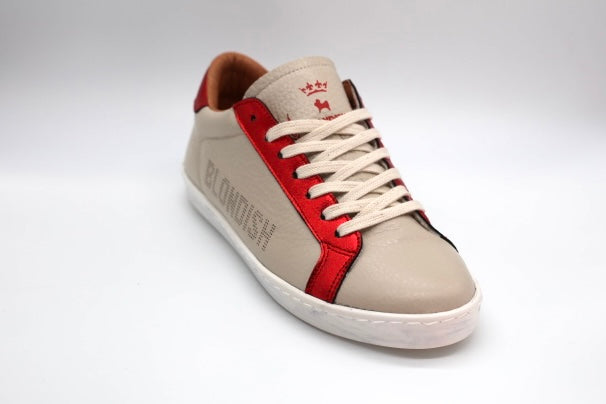 Blondish Red Chromatic Pattern Sneakers for Men and Women