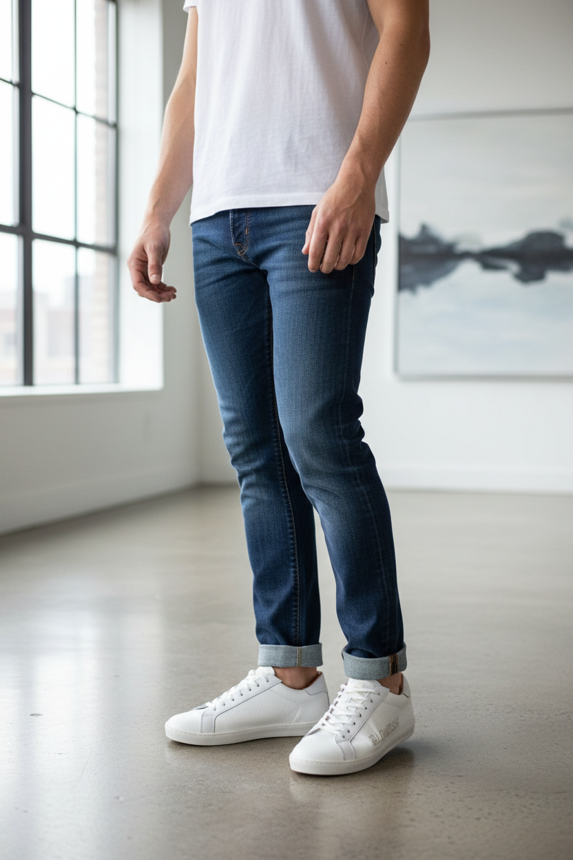 White sneaker casual style lifestyle