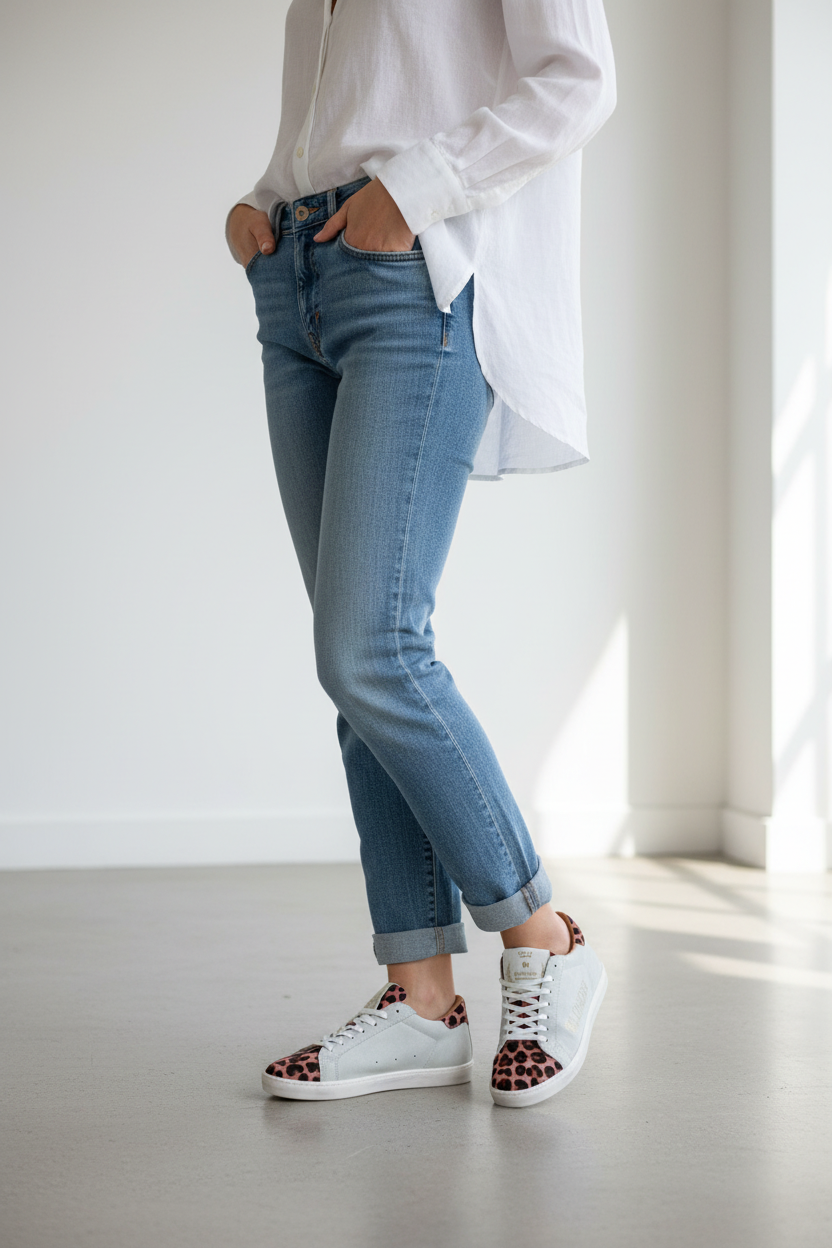 Leopard print sneaker casual chic style