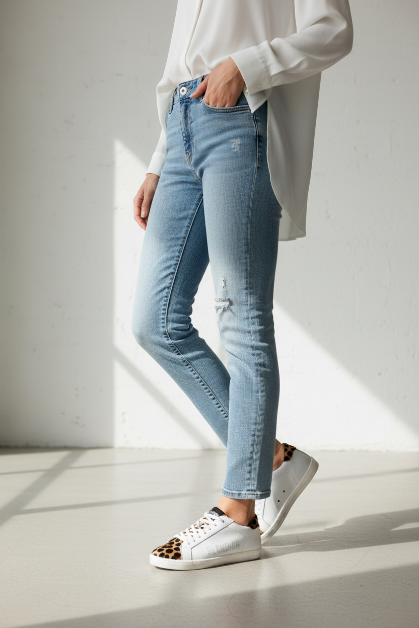 Leopard print sneaker casual chic style