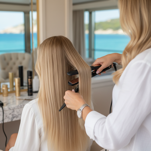 Sleek & Straight with Flat Iron