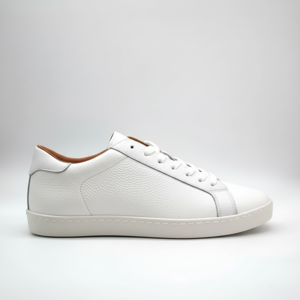 Sneaker blanco mujer vista lateral